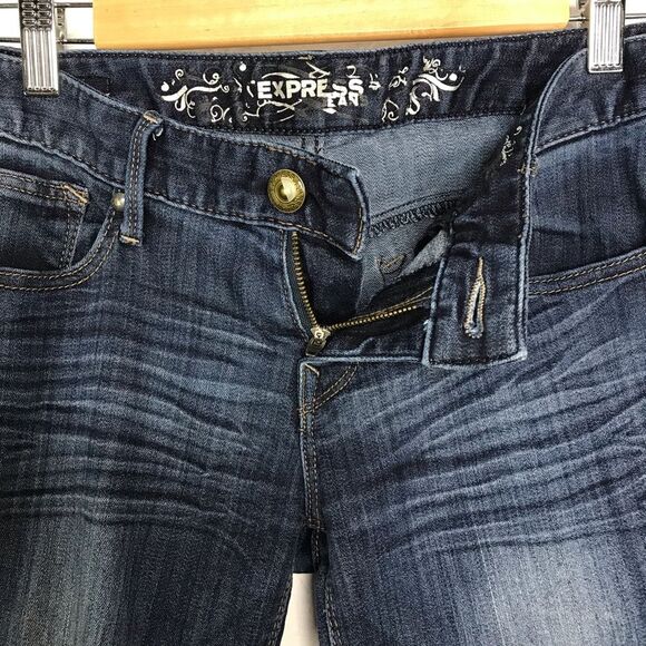Express Jeans Skinny Dark Wash Denim 2R - Picture 6 of 13